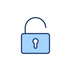 Unlock icon vector. Unlock sign and symbol. unlocked padlock icon