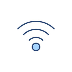 Wifi icon vector. signal sign and symbol. Wireless  icon