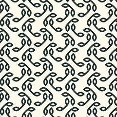 Seamless pattern with interlaced lines. Abstract background
