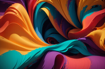 3d rendering of abstract fractal color background for creative design tasks