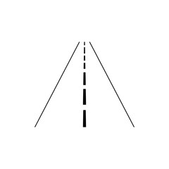 Road icon vector. route illustration sign. trip symbol or logo.