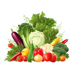 Fototapeta na wymiar organic ecology vegetable fresh vegetarian food logo - by generative ai