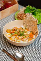 Vietnamese traditional cuisine of the Mid Area: Bun Mam Nem