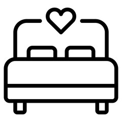 Bed and Pillow Icons