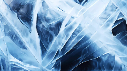 Ice texture background. Generative ai design.