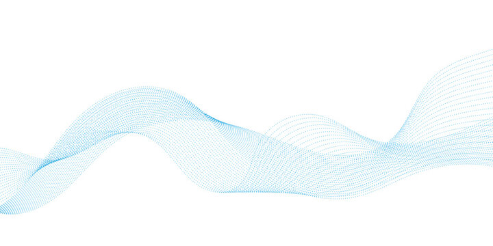 Abstract flowing wave lines particles. Design element for technology, science, modern concept.vector eps 10