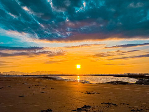sunrise on the beach
