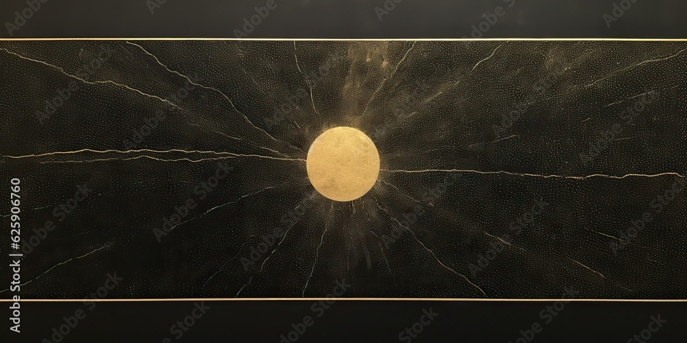 Wall mural ai generated. ai generative. minimal solar system planets poster. galaxy space universe future adven