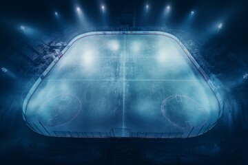 Hockey ice rink sport. Generate Ai