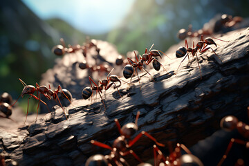 closeup ants