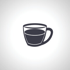 Cup of hot drink icon. Cup of tea or coffee icon