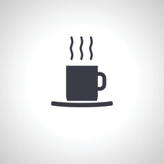 Cup of hot drink icon. Cup of tea or coffee icon