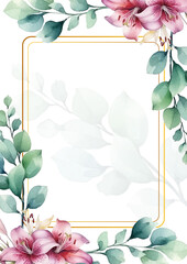 Universal hand drawn floral templates in warm colors perfect for an autumn or summer wedding and birthday invitations, menu and baby shower.