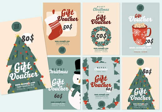 Gift Voucher Christamas Cards
