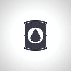 oil barrel icon. barel with oil icon.