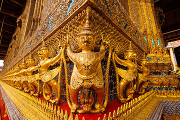 Garuda figures in Grand Palace of Bangkok - 625913549