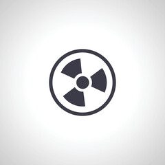 radiation icon. Radiation symbol. radiation icon. Radiation symbol.