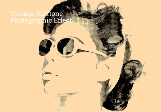 Vintage Halftone Photographic Effect