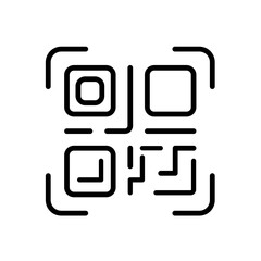 qr code Icon Vector Logo Design Template