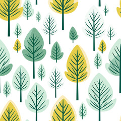 Fototapeta premium Organic Chic: Stylish Leaf Illustrations