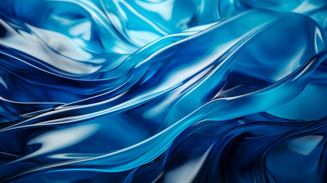 Abstract wave blue textured background of water. Perfect for web designs, print media, presentations or as an inspirational visual element in your creative work. Generative AI