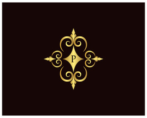 Capital Letter for Monograms and Logos. Beautiful Filigree Font. Vintage, floral Monograms and beautiful filigree font. Art Deco, Nouveau, Modern style. 