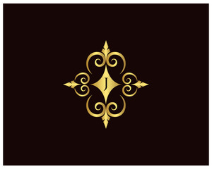 Capital Letter for Monograms and Logos. Beautiful Filigree Font. Vintage, floral Monograms and beautiful filigree font. Art Deco, Nouveau, Modern style. 