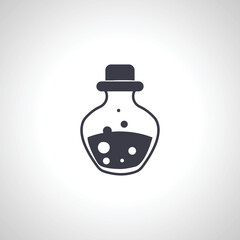 beaker icon. laboratory flask icon.