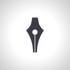 Fountain pen nib icon. Fountain pen nib icon.