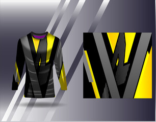 Naklejka premium Sports jersey and tshirt template sports design for football racing gaming jersey vector
