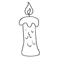 illustration of a candle