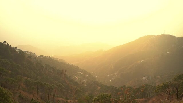 Scenic landscape of Kasauli, Himachal Pradesh, India