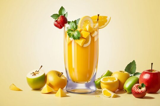 apple and orange mix juice