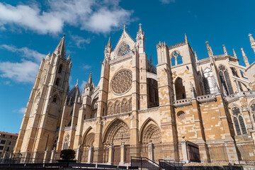 Obraz premium Spectacular Cathedral of Leon. 