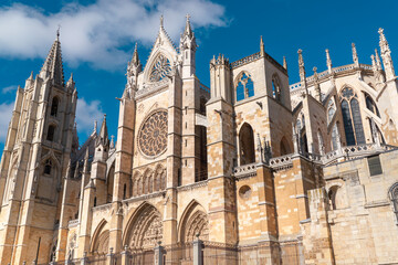 Fototapeta premium Spectacular Cathedral of Leon. 