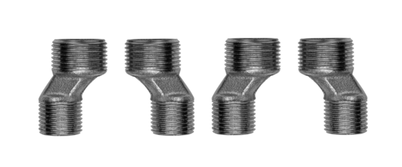 Steel eccentric mixer. Isolate on a white background.