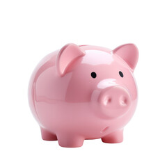 Obraz premium Piggy bank isolated on white transparent background, png