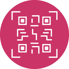 Vector Design QR Code Icon Style