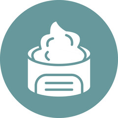 Vector Design Cream Icon Style