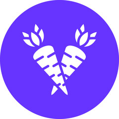Vector Design Carrots Icon Style