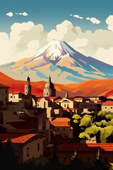 Armenia - Yerevan retro poster (ai)