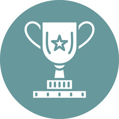 Vector Design Trophy Icon Style