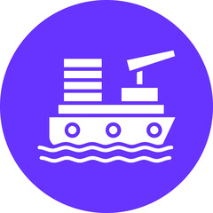 Vector Design Gunboat Icon Style