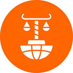 Vector Design International Law Icon Style