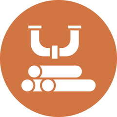 Vector Design Industry Pipe Icon Style