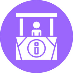 Vector Design Information Kiosk Icon Style