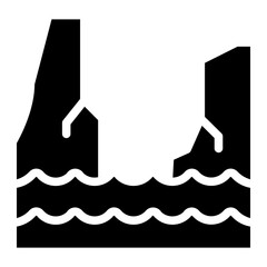 Fiord glyph icon