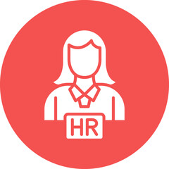 Vector Design Hiring Manager Female Icon Style