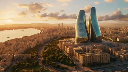 Azerbaijan - Baku (ai) - obrazy, fototapety, plakaty