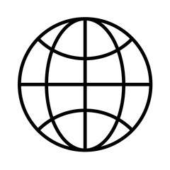 globe Icon Vector Logo Design Template